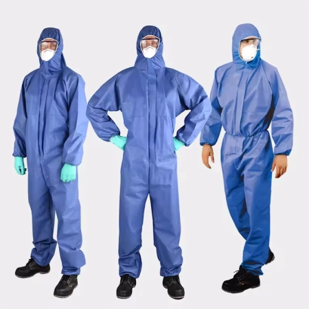 Breathabe disposable coveralls with hood form