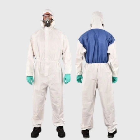 Economic disposable protective coverall display