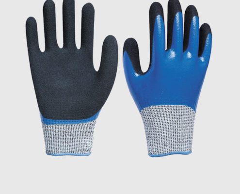 Double Nitrile Coating Sandy Cut Resistant Gloves