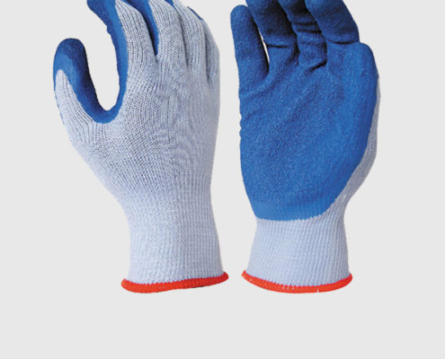 10 Gauge Blue Latex Coated Work Gloves