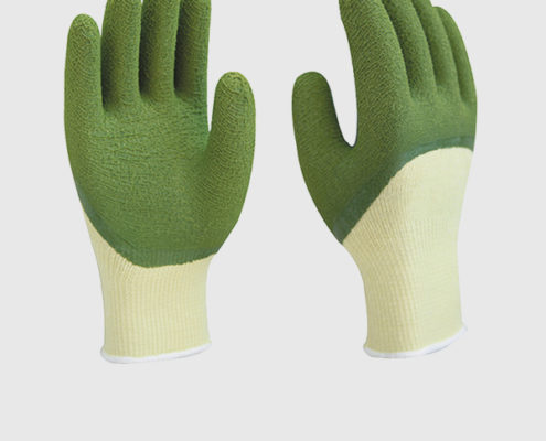 Latex Crinkle Coated Garden Gloves