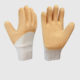 Orange Crinkle Finish Latex Dip Jersey Gloves