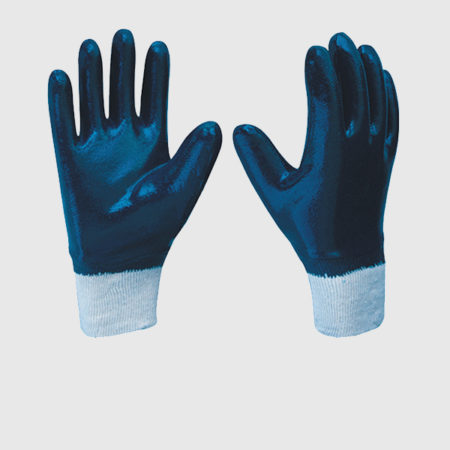 Nitrile Fully Coated Knitwrist Cotton Gloves