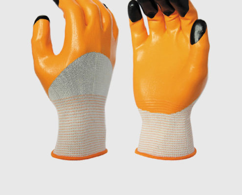 Nitrile Coated Work Gloves Finger Reiforced