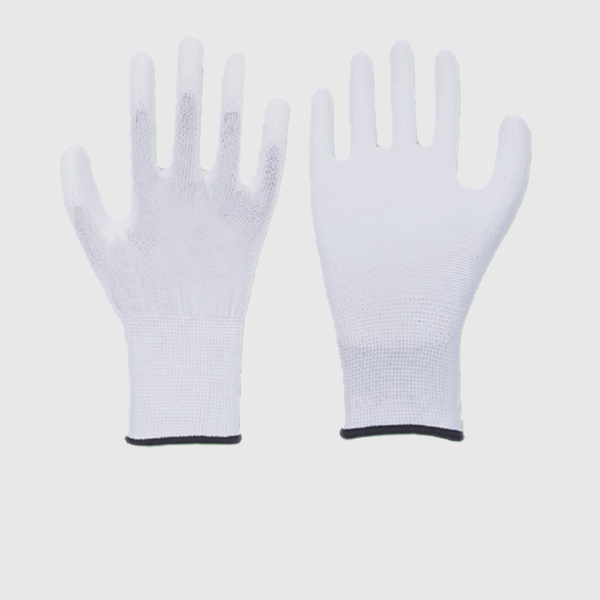 White Polyurethane Coated Gloves, Electric Gloves