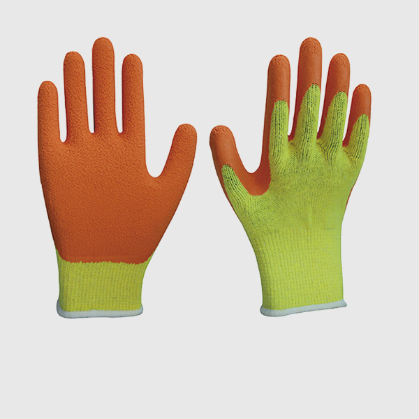 10 Gauge Orange Latex Coated Gloves Everpro Safety Work Gloves