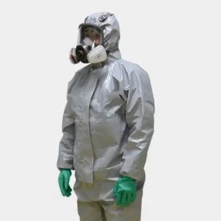 disposable chemical protective coveralls side